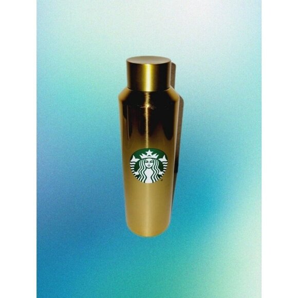 2021 Starbucks Disney World 50th Anniversary Gold Water Bottle Tumbler | 20oz - Picture 7 of 9